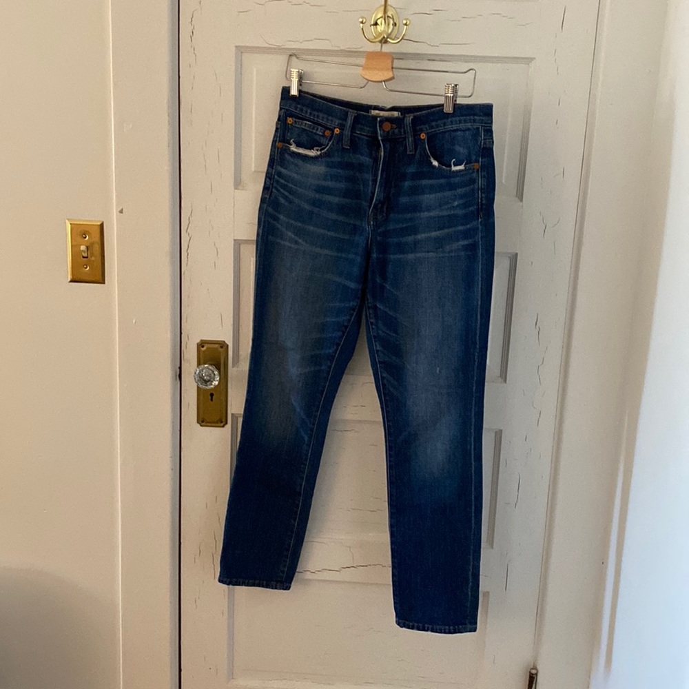 madewell high rise slim boy jeans